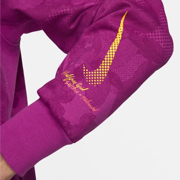 NIKE Dri-FIT Standard Issue Basketball Pullover Hoodie Cactus Flower Purple {72} - Picture 3 of 9